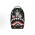 Sprayground Monopoly Money Shark Backpack Cartoon Character Waterproof Laptop School Bag