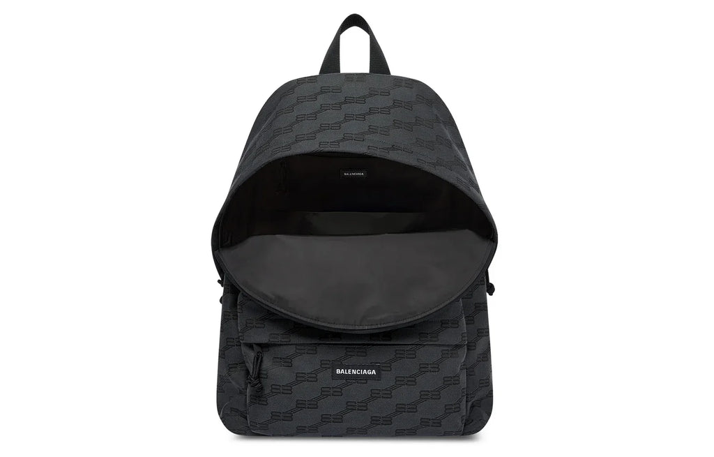 Balenciaga BB Monogram Signature Medium Backpack 'Black' 713044210HH1061